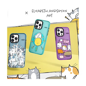 قاب آیفون 15Pro Max یانگکیت مدل Elizabeth Anderson Art Cat Sea YOUNGKIT Elizabeth Anderson Art Cat Sea Carnival iPhone 15 Pro Max Case